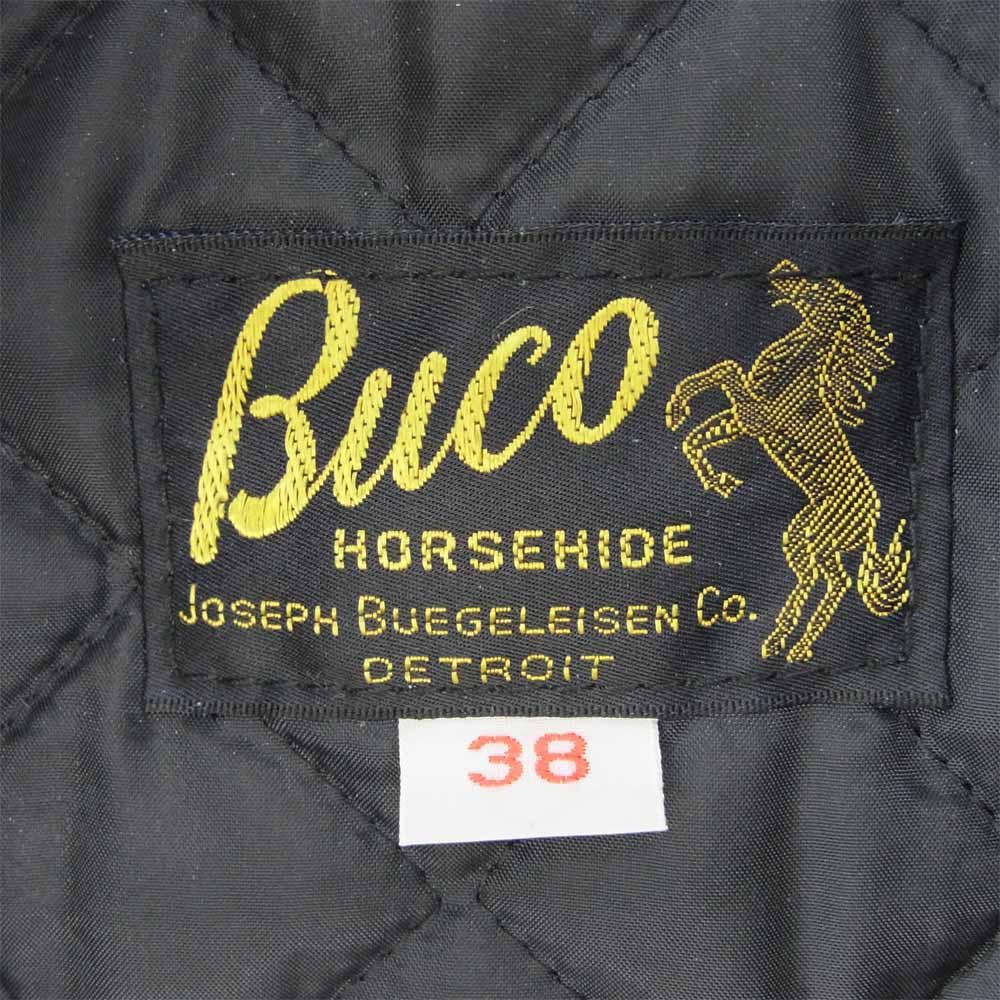 The REAL McCOY'S ザリアルマッコイズ BJ18102 BUCO J-24L ダブル ライダース レザー ジャケッ ホースハイド Dポケット ブラック系 ブラウン系【中古】