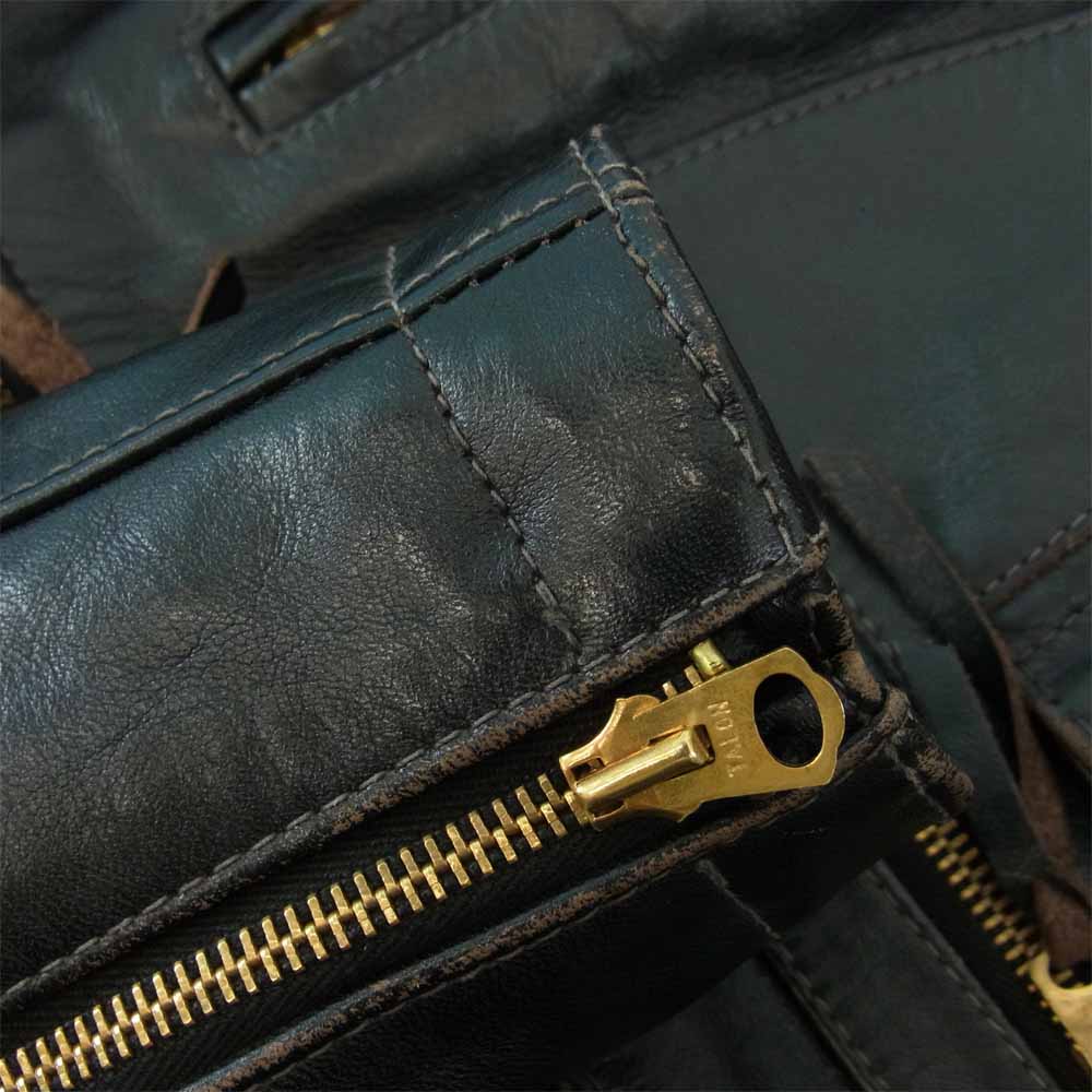 The REAL McCOY'S ザリアルマッコイズ BJ18102 BUCO J-24L ダブル ライダース レザー ジャケッ ホースハイド Dポケット ブラック系 ブラウン系【中古】