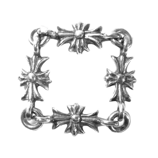 CHROME HEARTS クロムハーツ（原本無） RING TNY E CH PLS DIA タイニーE CHプラス ダイヤ リング シルバー系【中古】