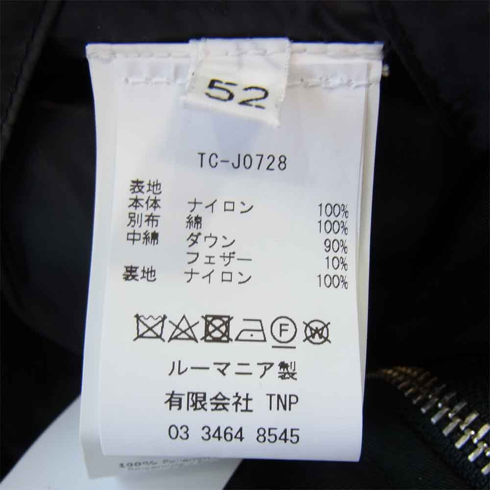 テンシー 18CTCUD03103-002197 未使用品 DOWN LIMER HOODED WITH POCKET ダウン ライナー ジャケット ブラック系 52【極上美品】【中古】