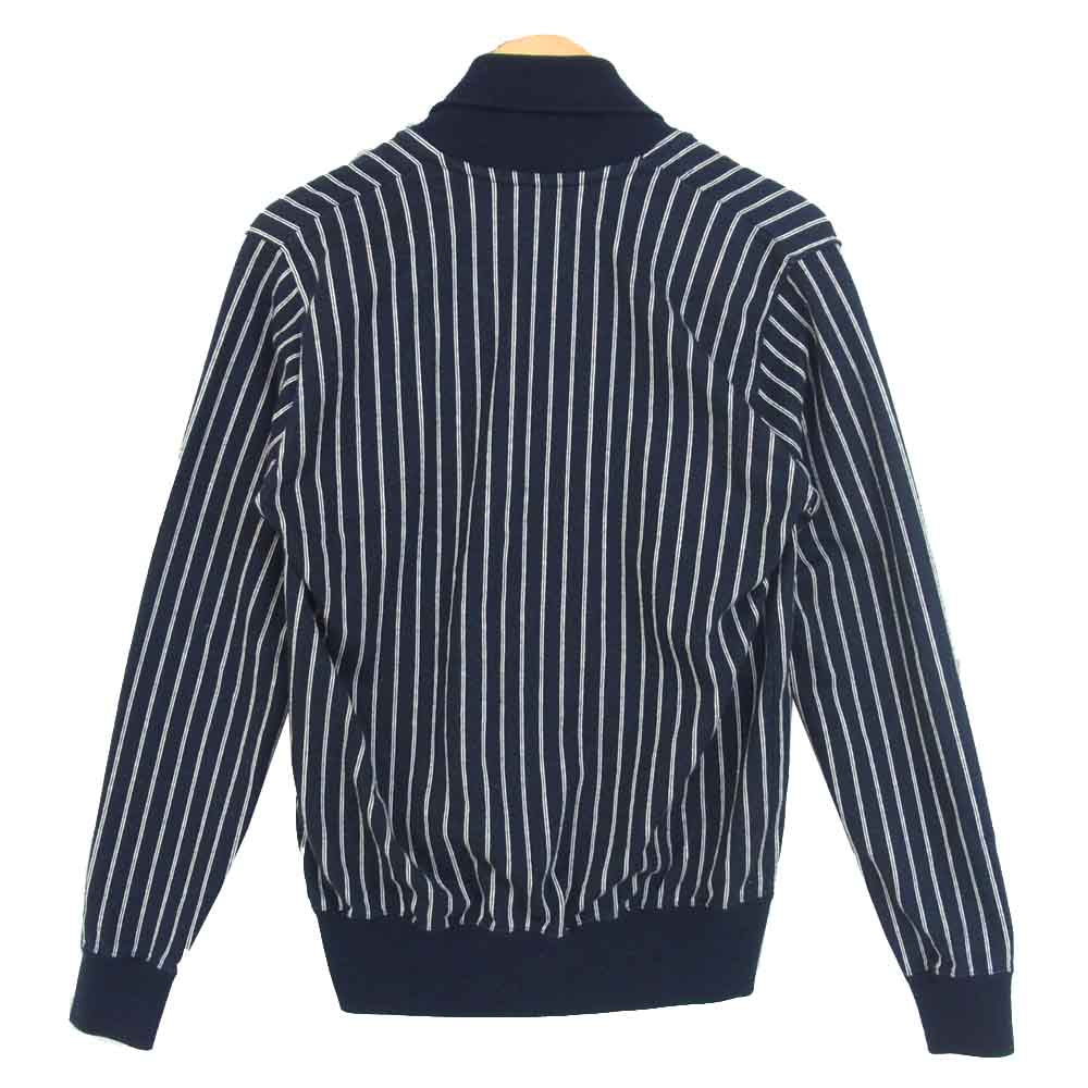 HYSTERIC GLAMOUR ヒステリックグラマー 0251CD02 ワッペン付き ストライプ カーディガン ネイビー系 M【中古】