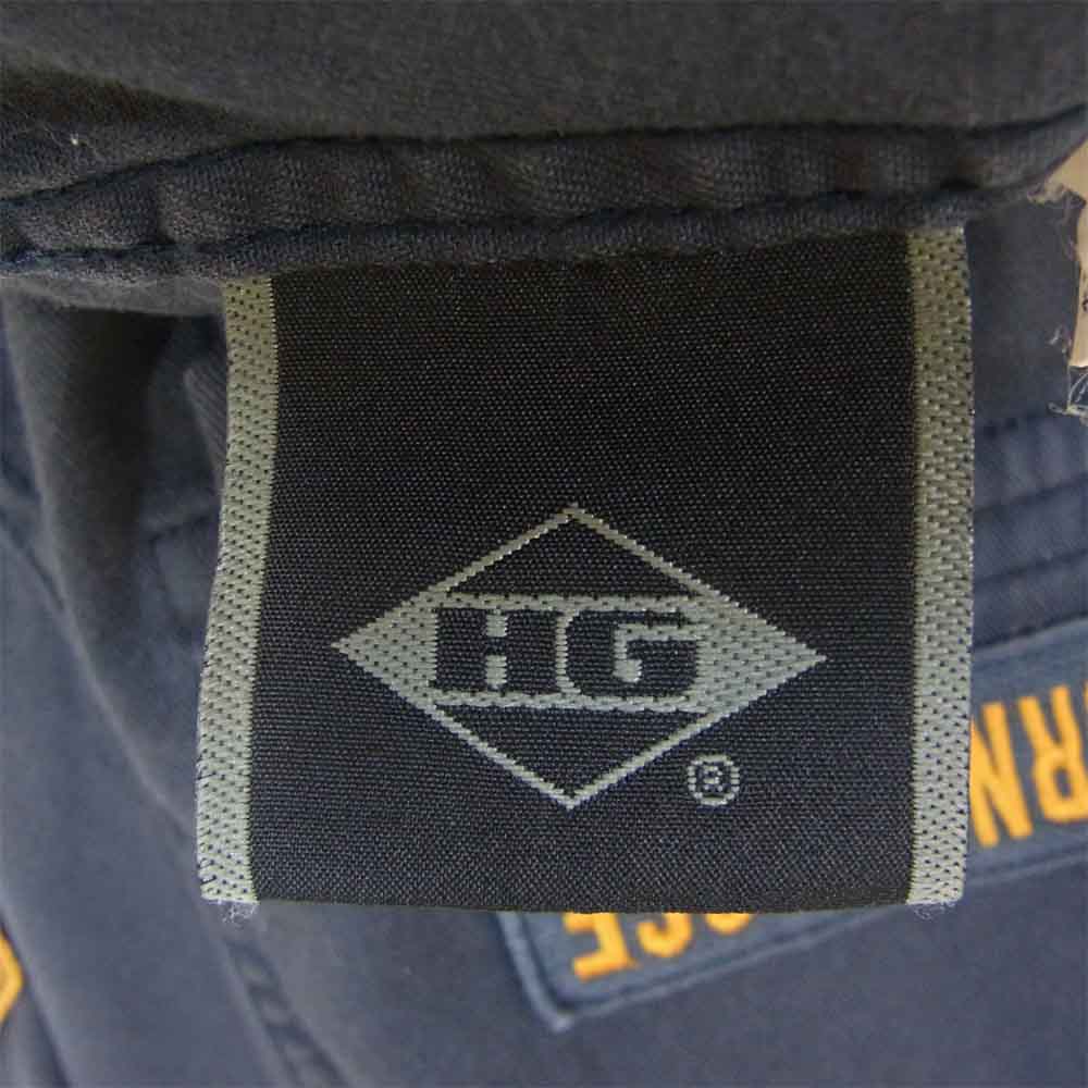 HYSTERIC GLAMOUR ヒステリックグラマー 4AH-1752 JESUS ON THE CROSS バック刺繍 ミリタリー シャツ ネイビー系 M【中古】
