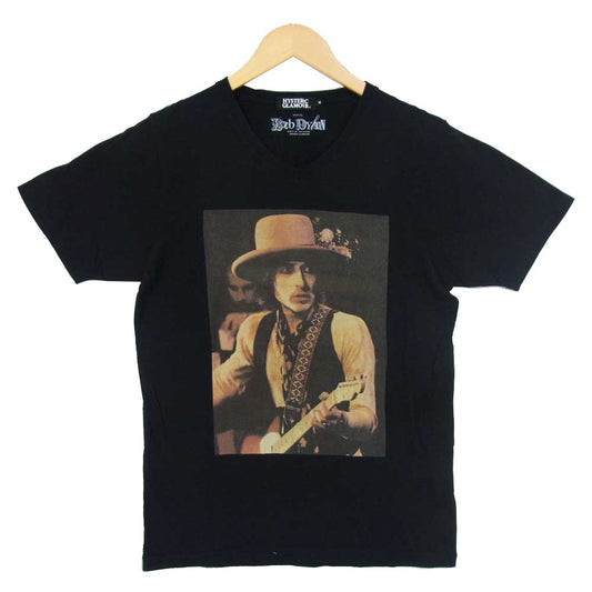 HYSTERIC GLAMOUR ヒステリックグラマー 0202CT05 Bob Dylan ボブディラン プリント Tシャツ ブラック系 M【美品】【中古】