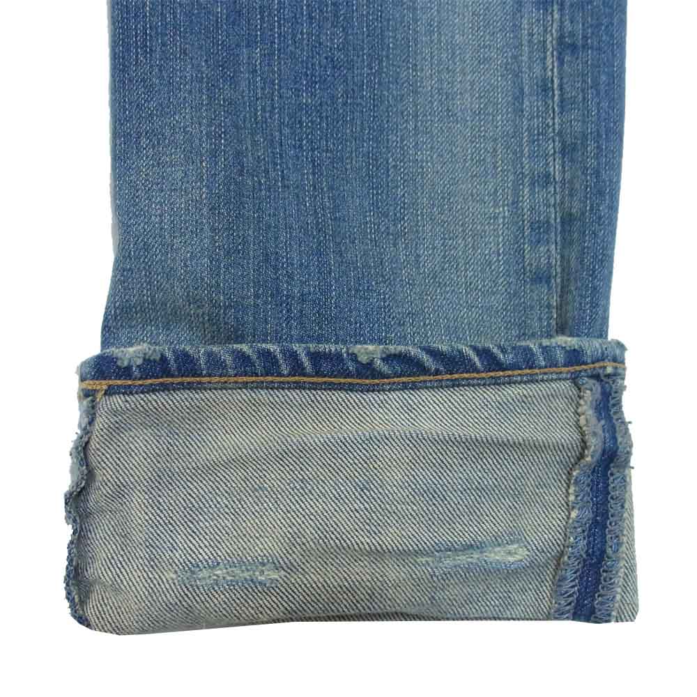 HYSTERIC GLAMOUR ヒステリックグラマー 7AP-0072 プリント USED加工 スタッズ AP デニム パンツ インディゴブルー系 30【中古】