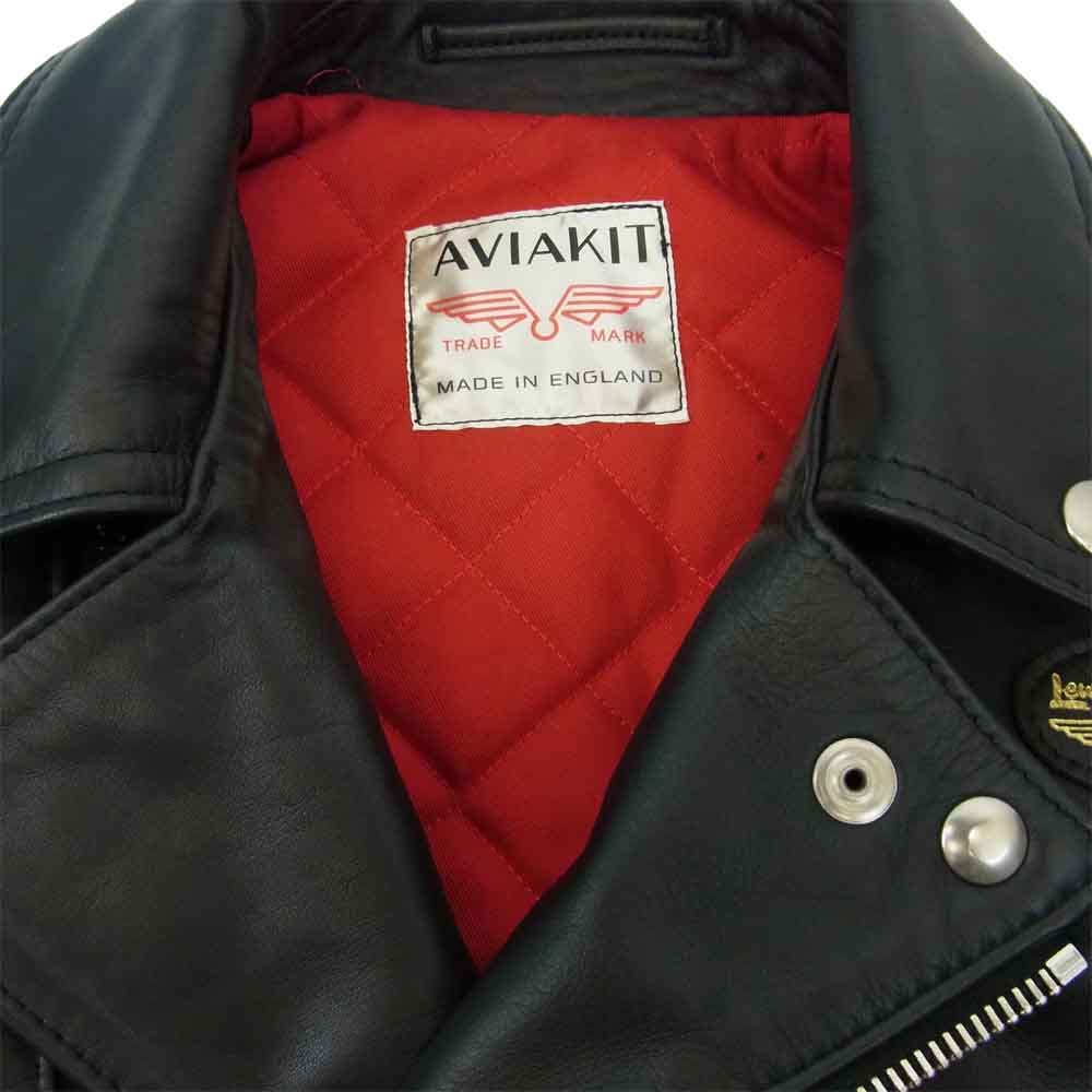 ルイスレザー 0231LB01296 LIGHTNING ライトニング キルティング ダブルライダース ジャケット ブラック系 レッド系 S【美品】【中古】