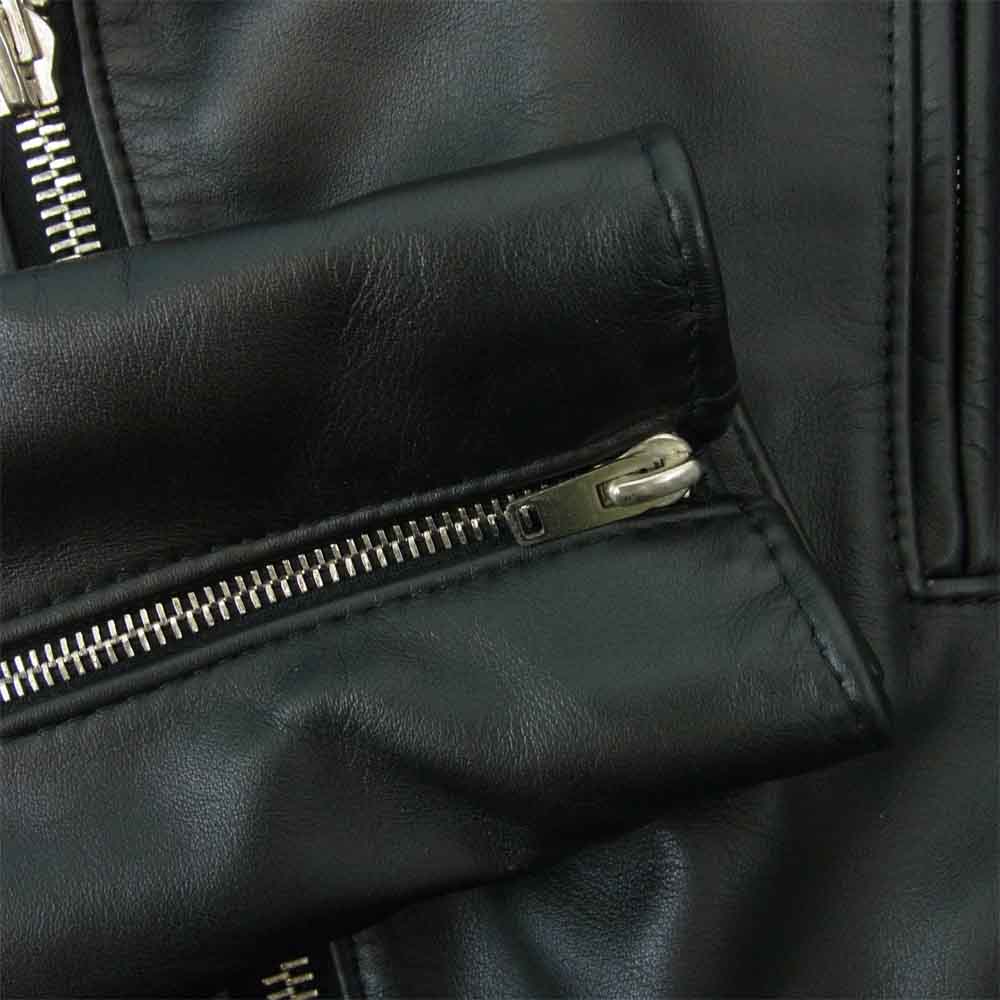 ルイスレザー 0231LB01296 LIGHTNING ライトニング キルティング ダブルライダース ジャケット ブラック系 レッド系 S【美品】【中古】
