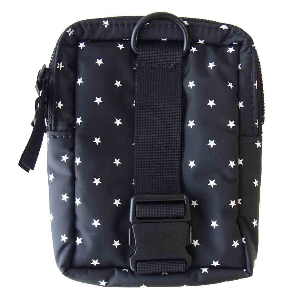 PORTER ポーター BLACK BEAUTY ブラックビューティ スター総柄 ナイロン マルチケース ブラック系【中古】