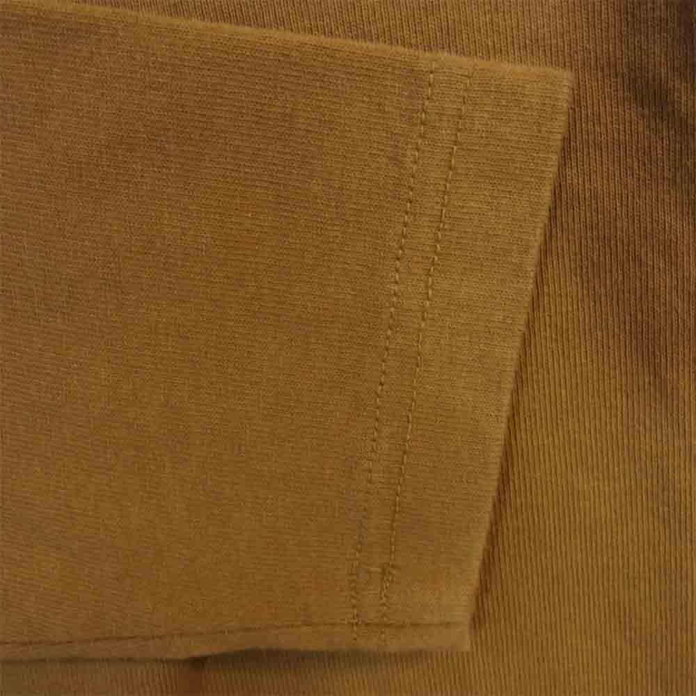 THE NORTH FACE ノースフェイス NT81931 国内正規品 LS SQUARE LOGO TEE ロングスリーブ スクエア ロゴ Tシャツ ライトブラウン系 M【新古品】【未使用】【中古】
