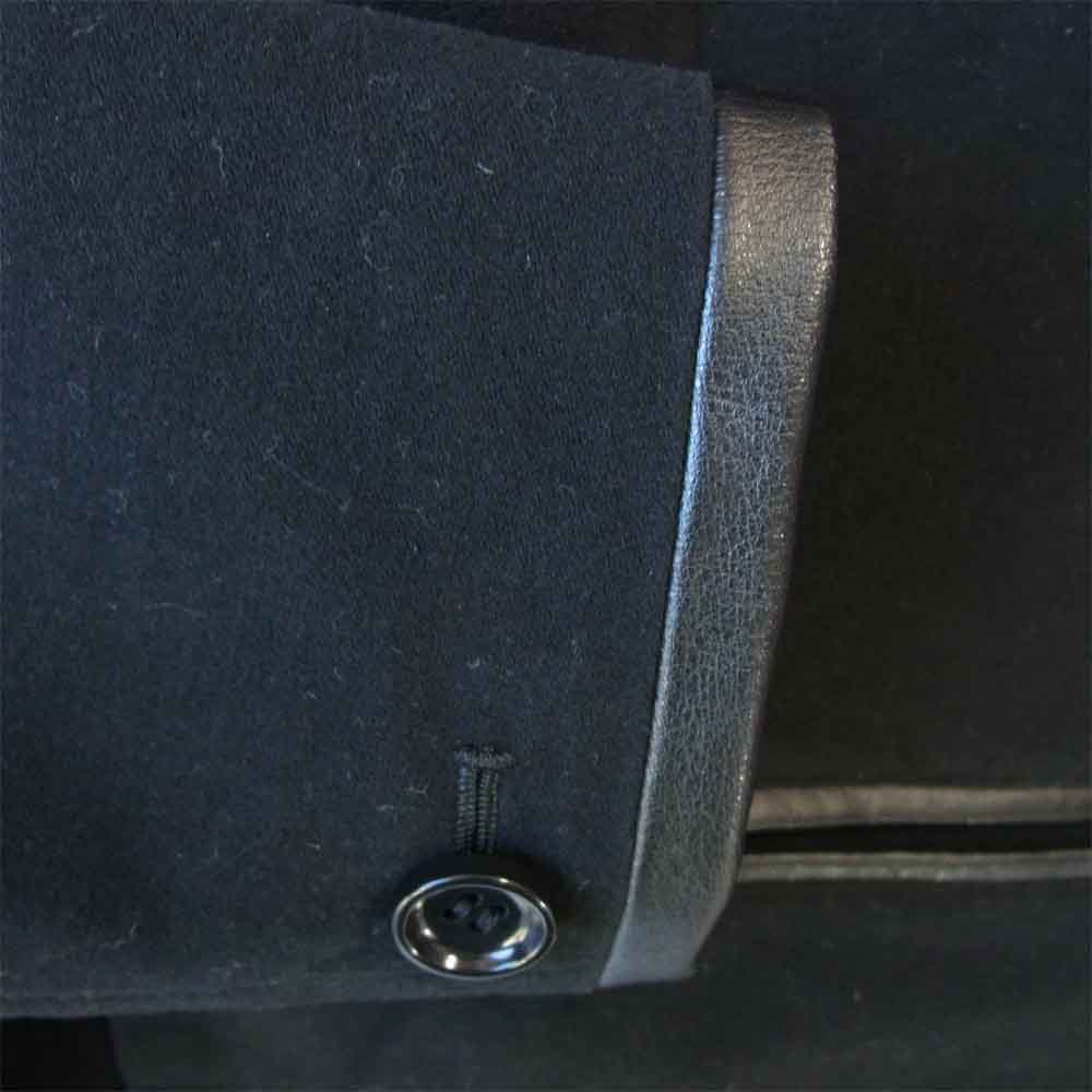 キングモブ Suede Piping Jacket テーラード ジャケット ブラック系 S【中古】