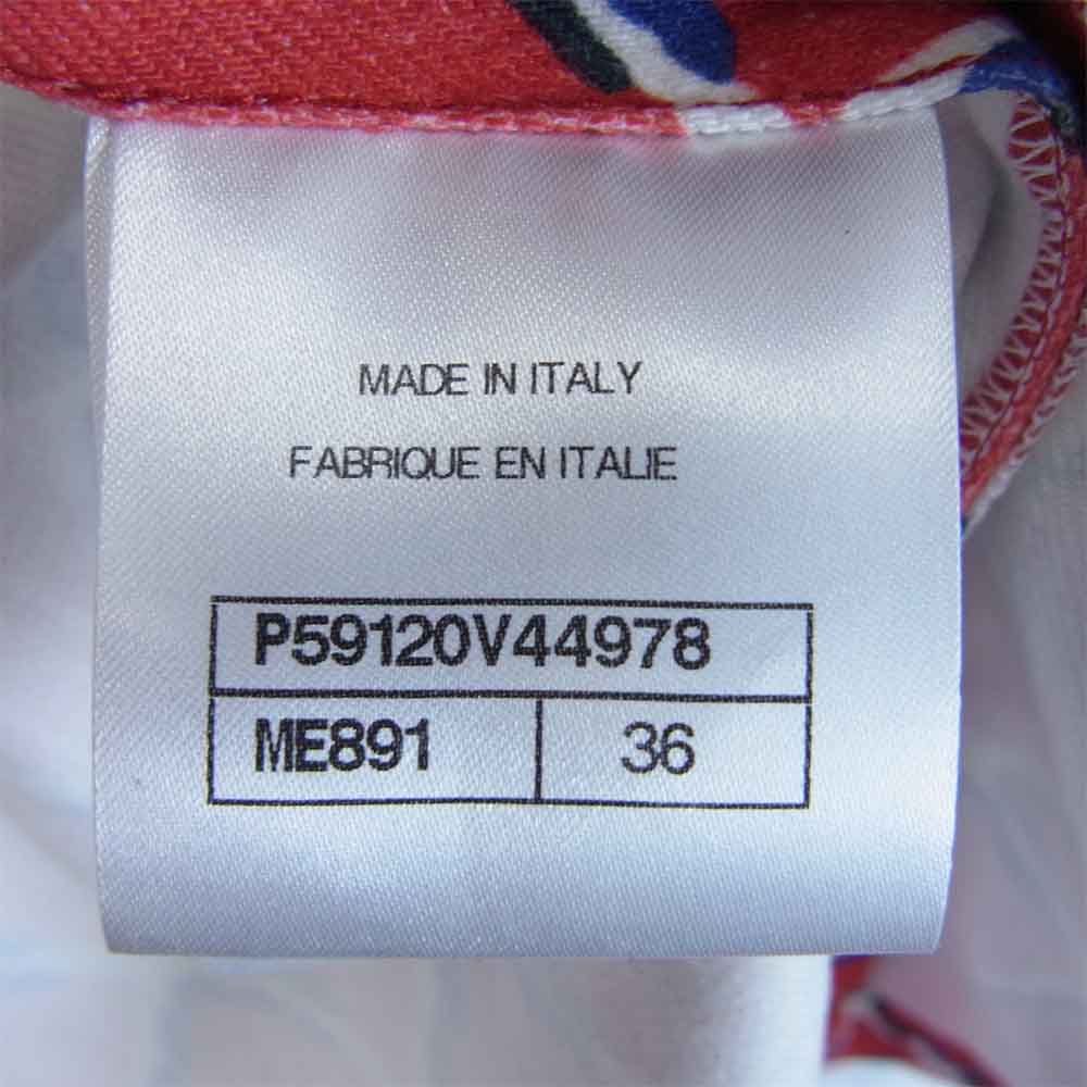 CHANEL シャネル ココビーチ 表参道店限定 コットン 半袖 ジャケット レッド系 36【新古品】【未使用】【中古】