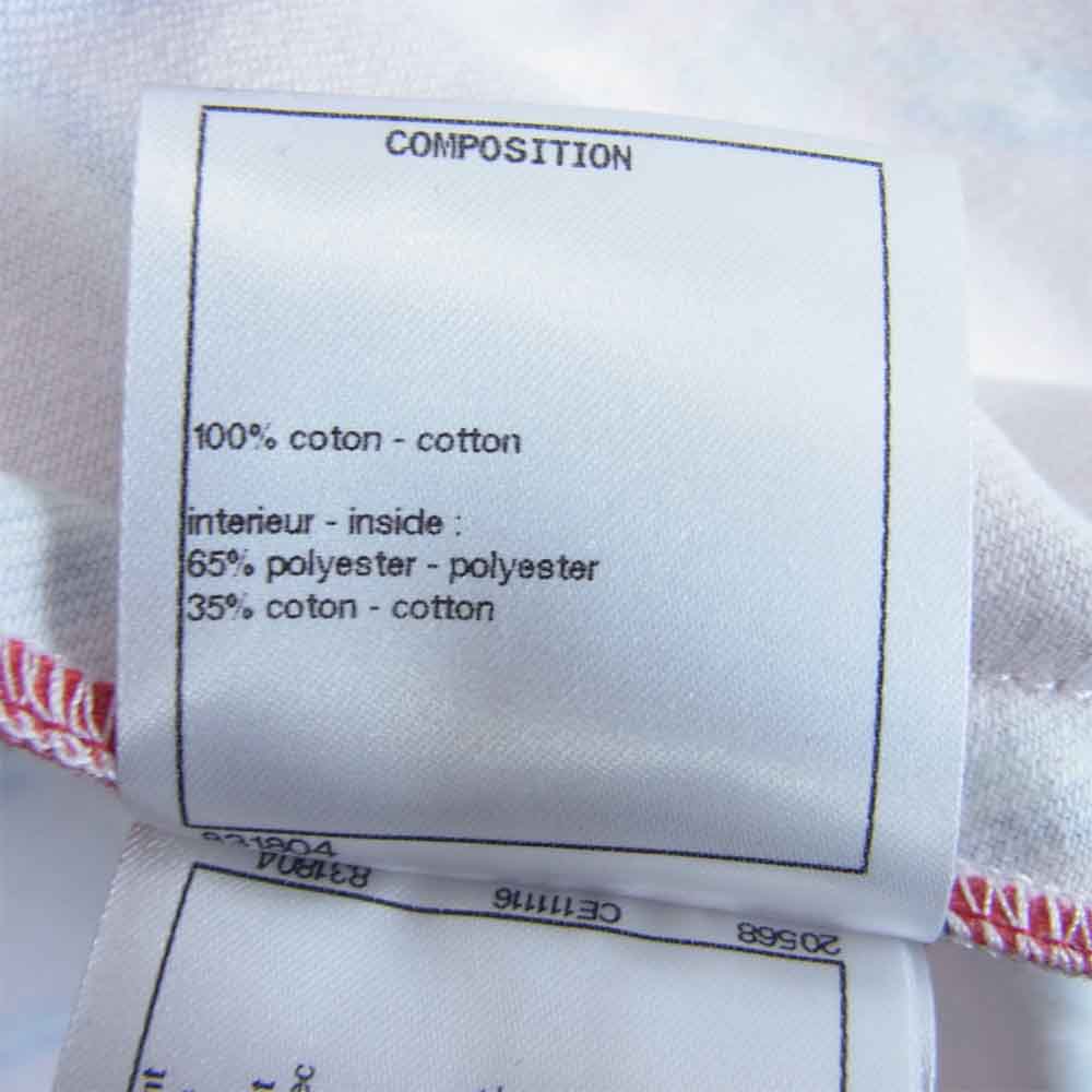 CHANEL シャネル ココビーチ 表参道店限定 コットン 半袖 ジャケット レッド系 36【新古品】【未使用】【中古】