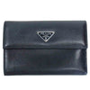 PRADA プラダ M170A サフィアーノ レザー 財布 ブラック系【美品】【中古】