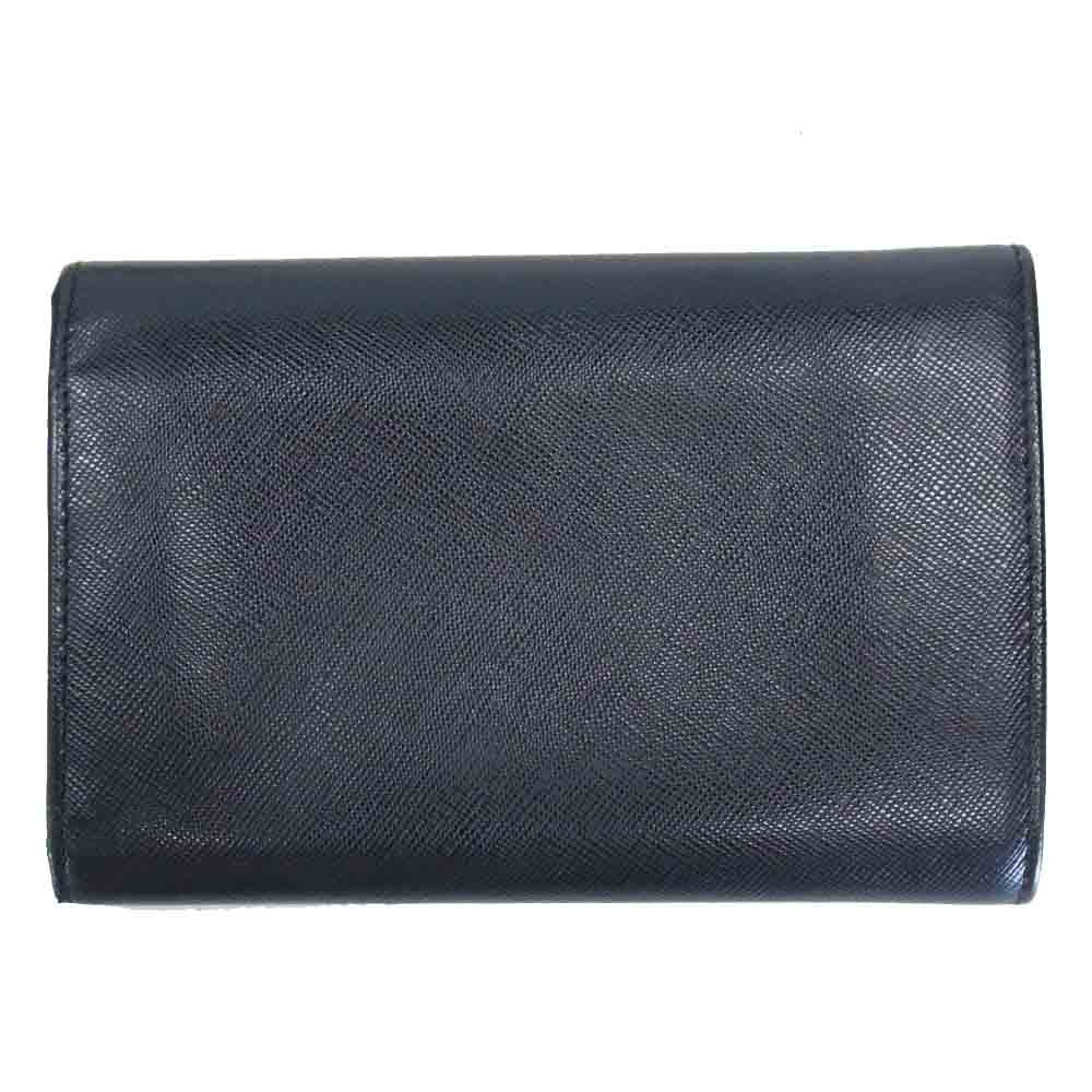 PRADA プラダ M170A サフィアーノ レザー 財布 ブラック系【美品】【中古】