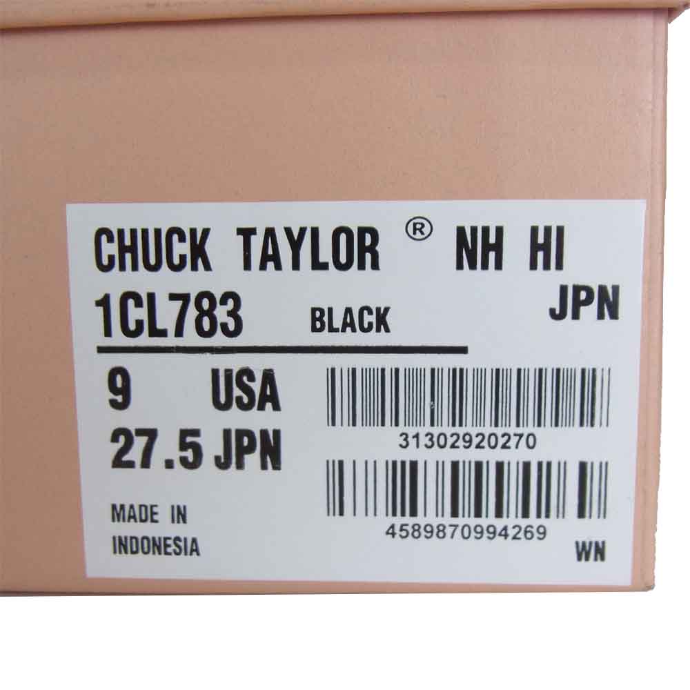 コンバースアディクト 1CL783 × N.HOOLYWOOD エヌハリウッド CHUCK TAYLOR NH HI チャックテイラー  ブラック系 27.5cm【新古品】【未使用】【中古】