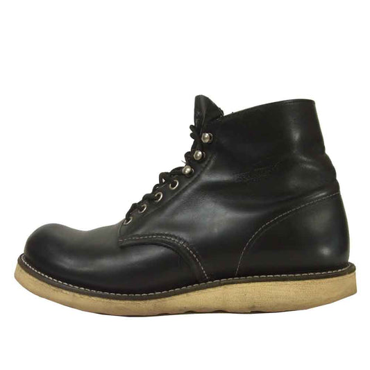 RED WING レッドウィング 8165 アイリッシュセッター プレーントゥ ブーツ レザー アメリカ製 ブラック系 US9 D【中古】