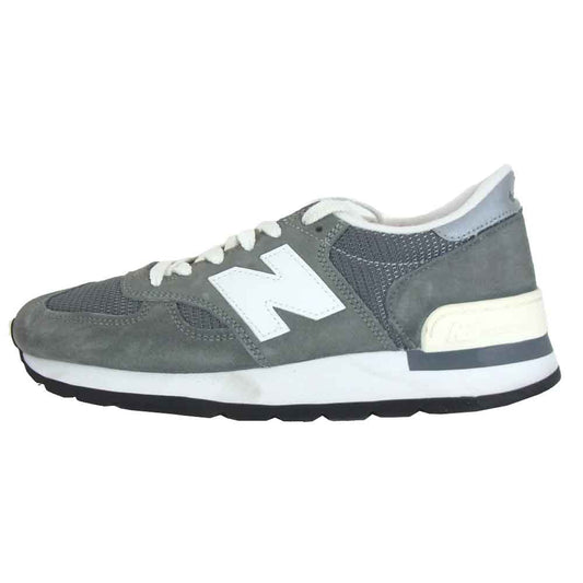 NEW BALANCE ニューバランス M990GRY USA製 スエード スニーカー グレー系 26.5cm【極上美品】【中古】