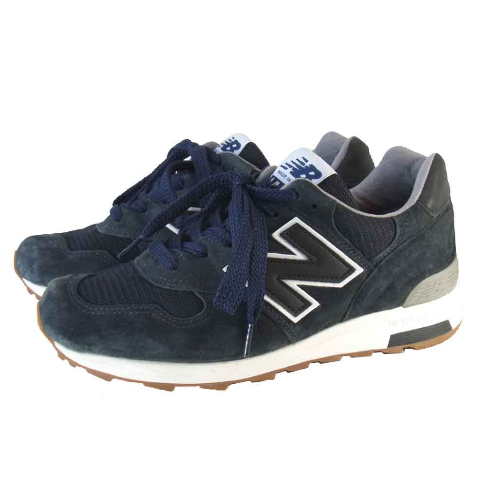 NEW BALANCE ニューバランス M1400C2 USA製 スエード スニーカー ネイビー系 26㎝【美品】【中古】