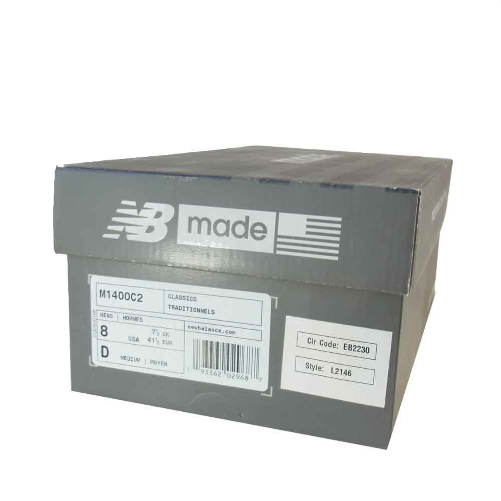 NEW BALANCE ニューバランス M1400C2 USA製 スエード スニーカー ネイビー系 26㎝【美品】【中古】