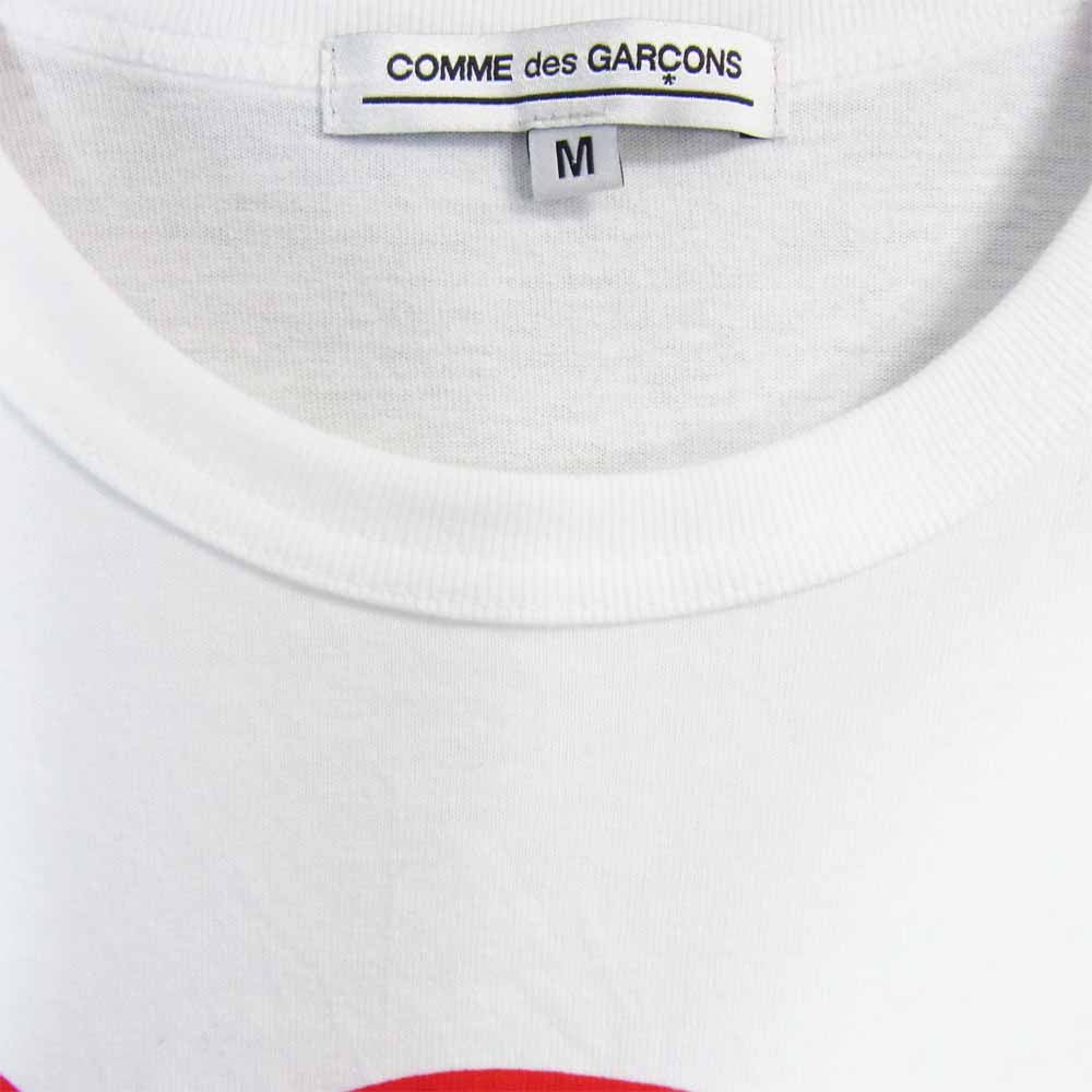 COMME des GARCONS コムデギャルソン 19AW OD-T231 MYSTERY プリント Tシャツ ホワイト系 M【中古】