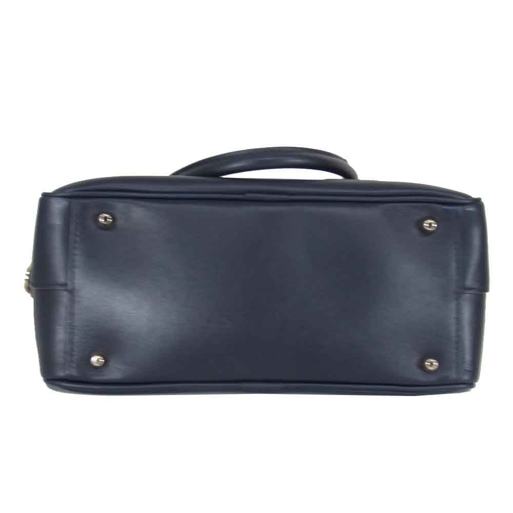 Anya Hindmarch アニヤ・ハインドマーチ カーカー 2WAY ハンド バッグ  ネイビー系【中古】