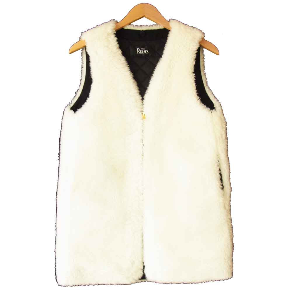 ザリラクス 17AW 17FW-RECT-134L ボアベスト キルティング ホワイト系【美品】【中古】