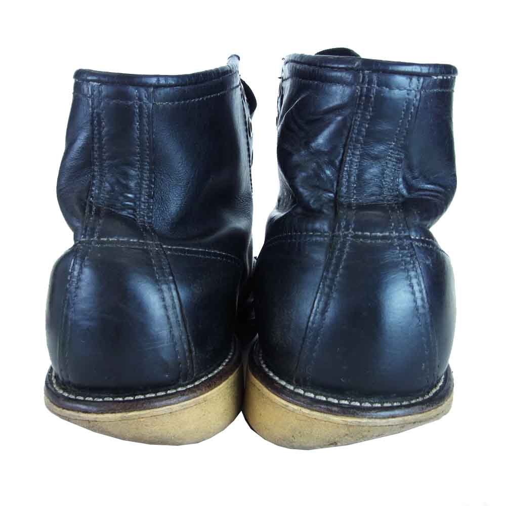 RED WING レッドウィング 8179 刺繍羽タグ 6inch MOC TOE モックトゥ ブーツ ブラック系【中古】