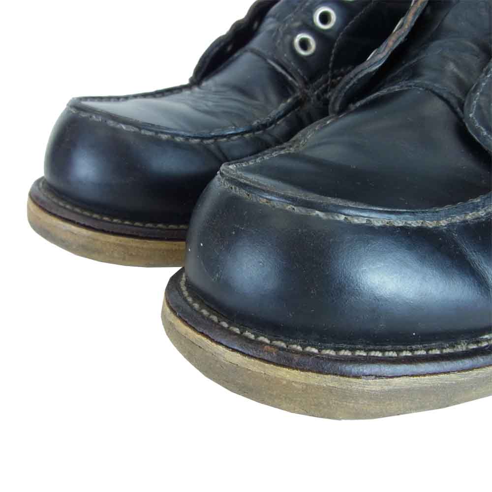 RED WING レッドウィング 8179 刺繍羽タグ 6inch MOC TOE モックトゥ ブーツ ブラック系【中古】