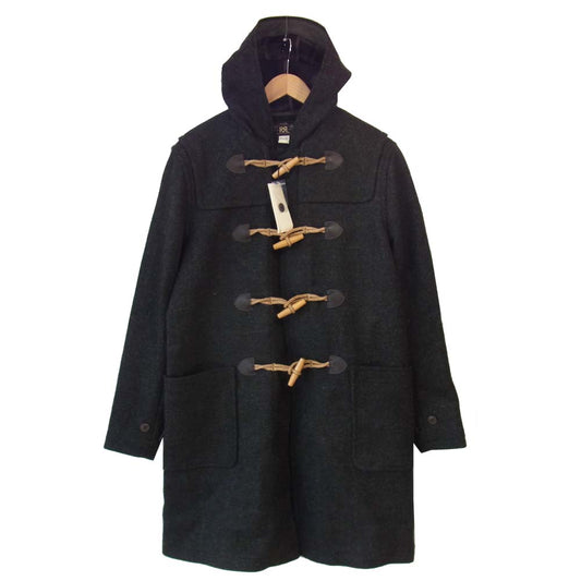 RRL ダブルアールエル 782804810001 ダブルフェイスド ウール ダッフル コート グレー×カーキ S【美品】【中古】