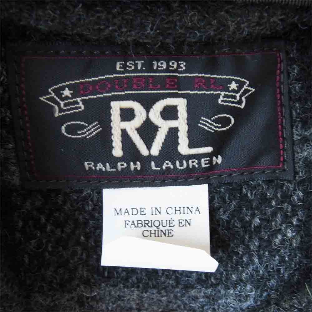 RRL ダブルアールエル 782804810001 ダブルフェイスド ウール ダッフル コート グレー×カーキ S【美品】【中古】