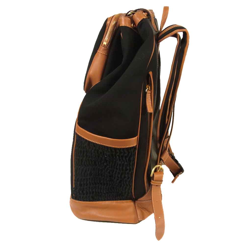 ツチヤカバンセイゾウジョ 2Way リュック バック パック ブラック系【美品】【中古】