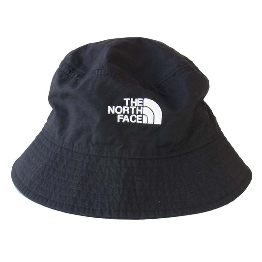 THE NORTH FACE ノースフェイス NN01629 ドローコード付き UVケア ステッチ ハット バケットハット ブラック系【美品】【中古】