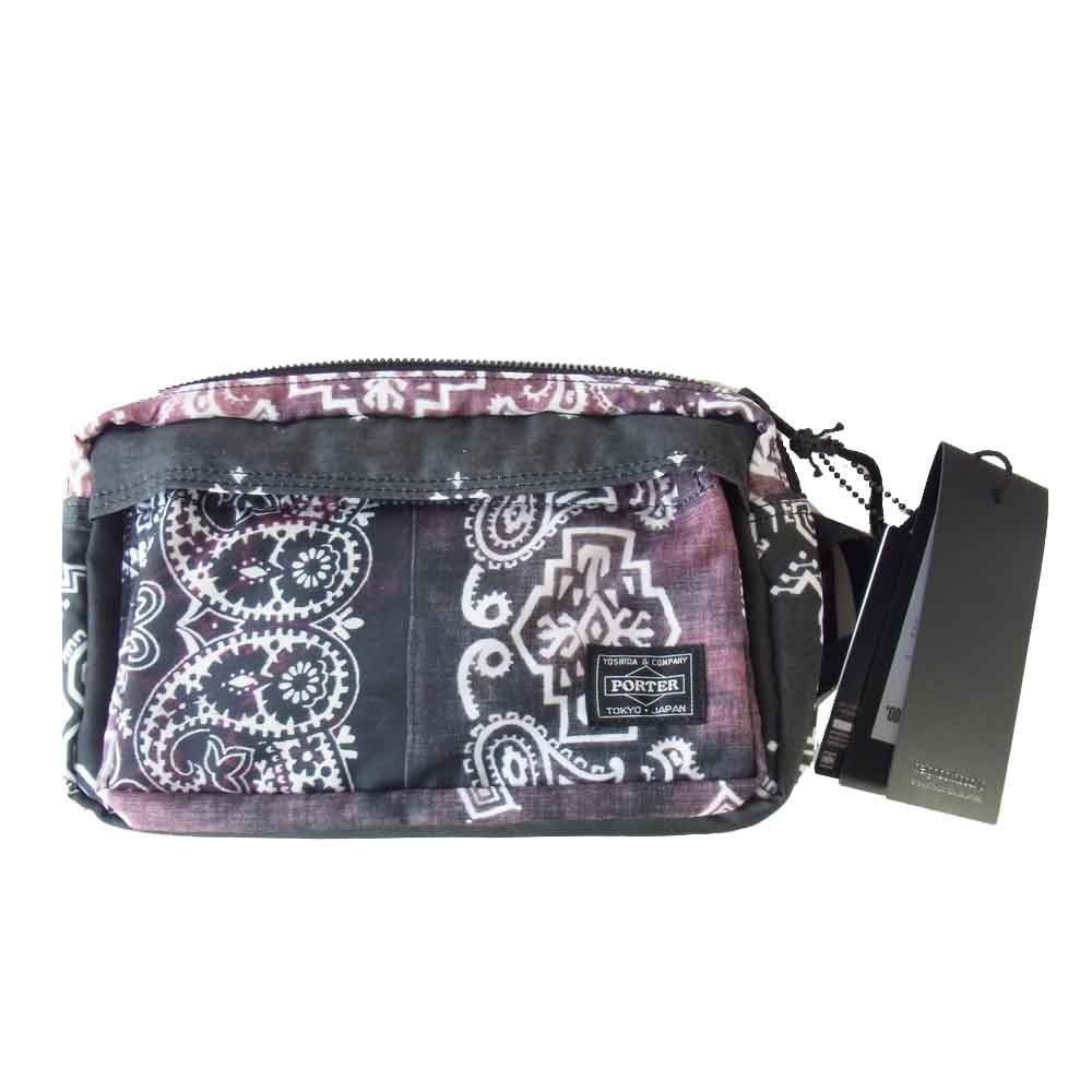 NEIGHBORHOOD ネイバーフッド × PORTER ポーター NHPT . WAIST / E-LUGGAGE パッチワーク バンダナ ウエスト ポーチ マルチカラー系 F【新古品】【未使用】【中古】