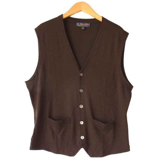 Brooks Brothers ブルックスブラザーズ ニット ベスト ブラウン系 M【美品】【中古】