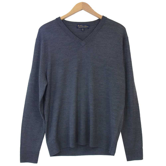 Brooks Brothers ブルックスブラザーズ Vネック ニット グレー系 M【美品】【中古】