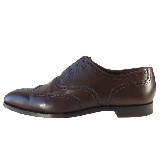 クロケットアンドジョーンズ BATHGATE カーフ レザー シューズ ブラウン系 9.5D【中古】