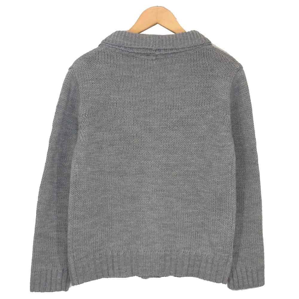 エーゼイ バイ ジュンハシモト ダブル ショールカラー カーディガン グレー系 M【中古】