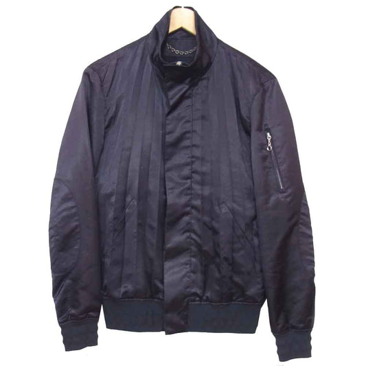 MIHARA YASUHIRO ミハラヤスヒロ プリーツ加工 サテン スイングトップ ネイビー系 S【中古】
