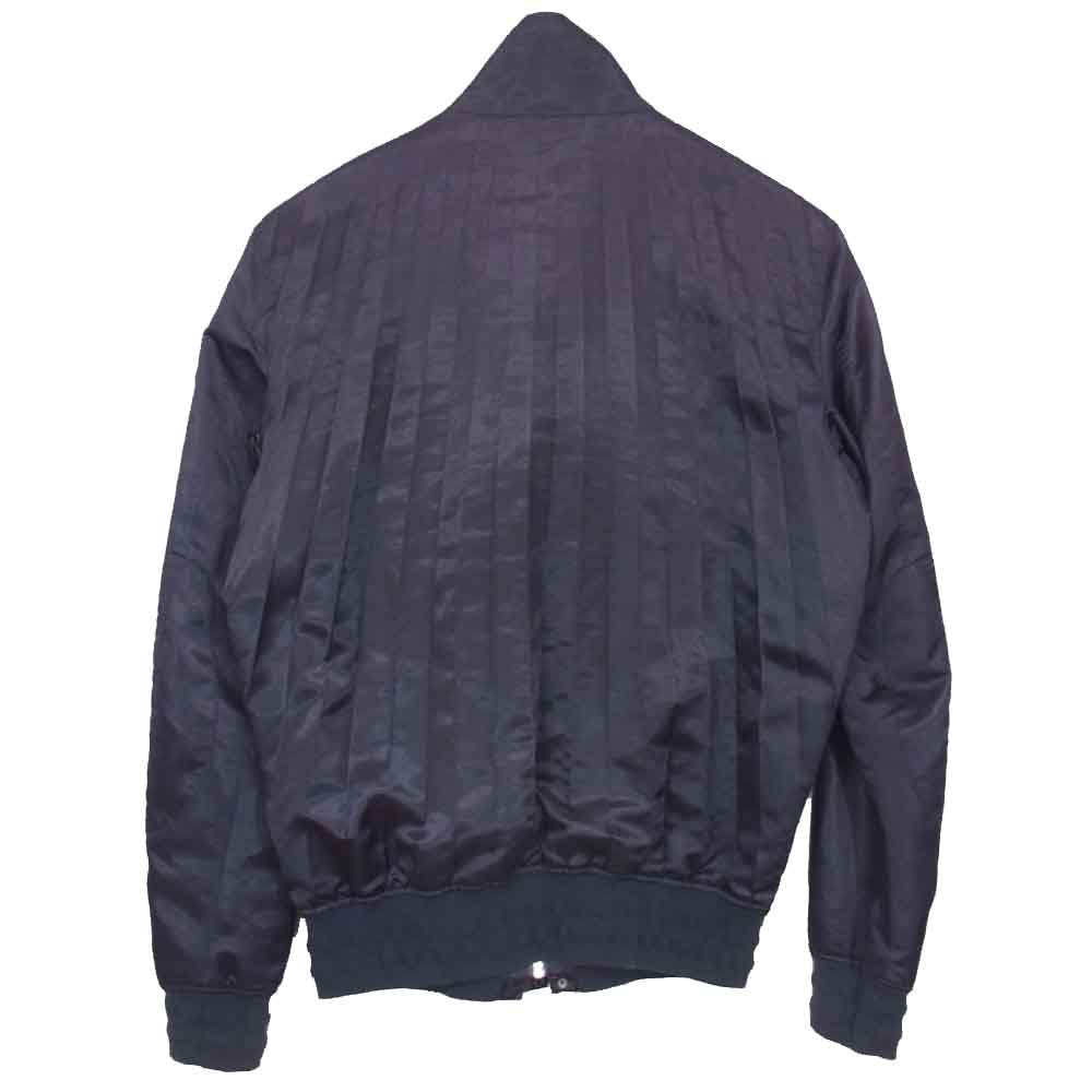 MIHARA YASUHIRO ミハラヤスヒロ プリーツ加工 サテン スイングトップ ネイビー系 S【中古】