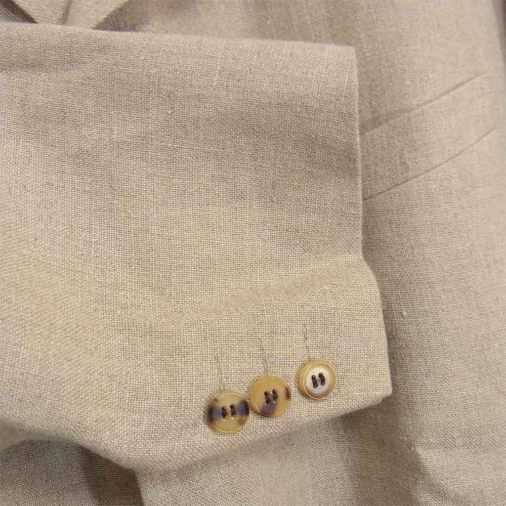 COMME des GARCONS HOMME PLUS コムデギャルソンオムプリュス PE-JO71 AD2001 リネン 4B テーラード ジャケット ベージュ系 S【中古】