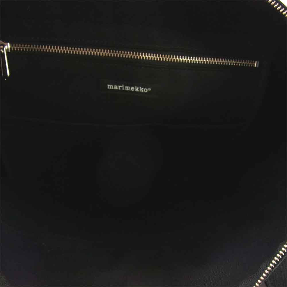 marimekko マリメッコ Uusi Mini Matkuri Canvas Bag キャンバス トートバッグ ブラック系【中古】