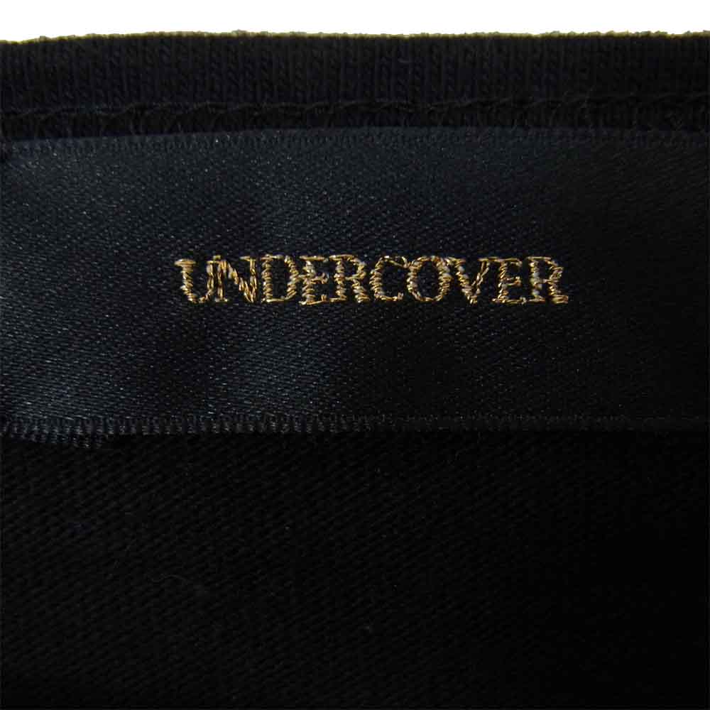 UNDERCOVER アンダーカバー 04810-2 NML noise music laboratories サイドポケット ボートネック 七分袖 Tシャツ ブラック系 2【中古】