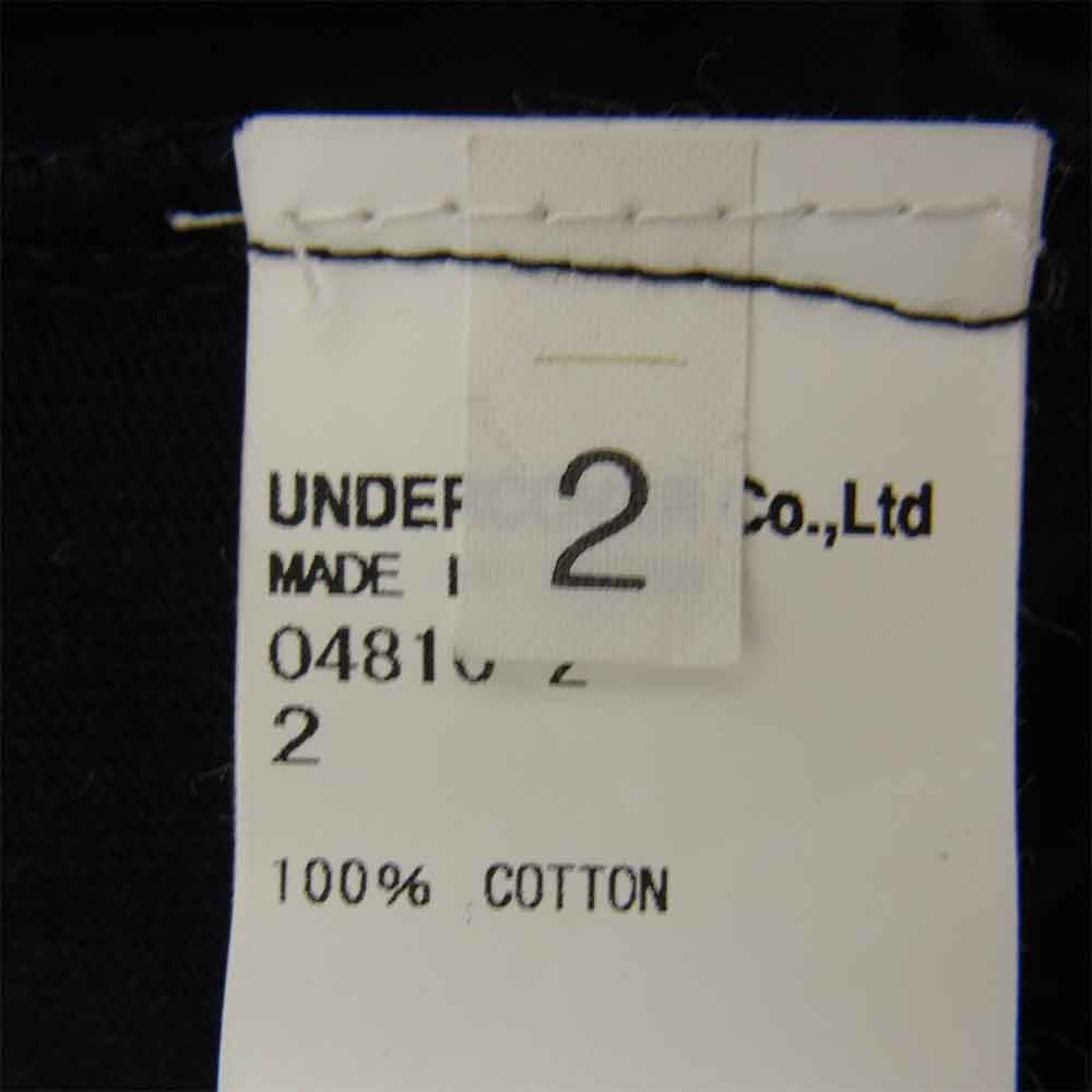 UNDERCOVER アンダーカバー 04810-2 NML noise music laboratories サイドポケット ボートネック 七分袖 Tシャツ ブラック系 2【中古】