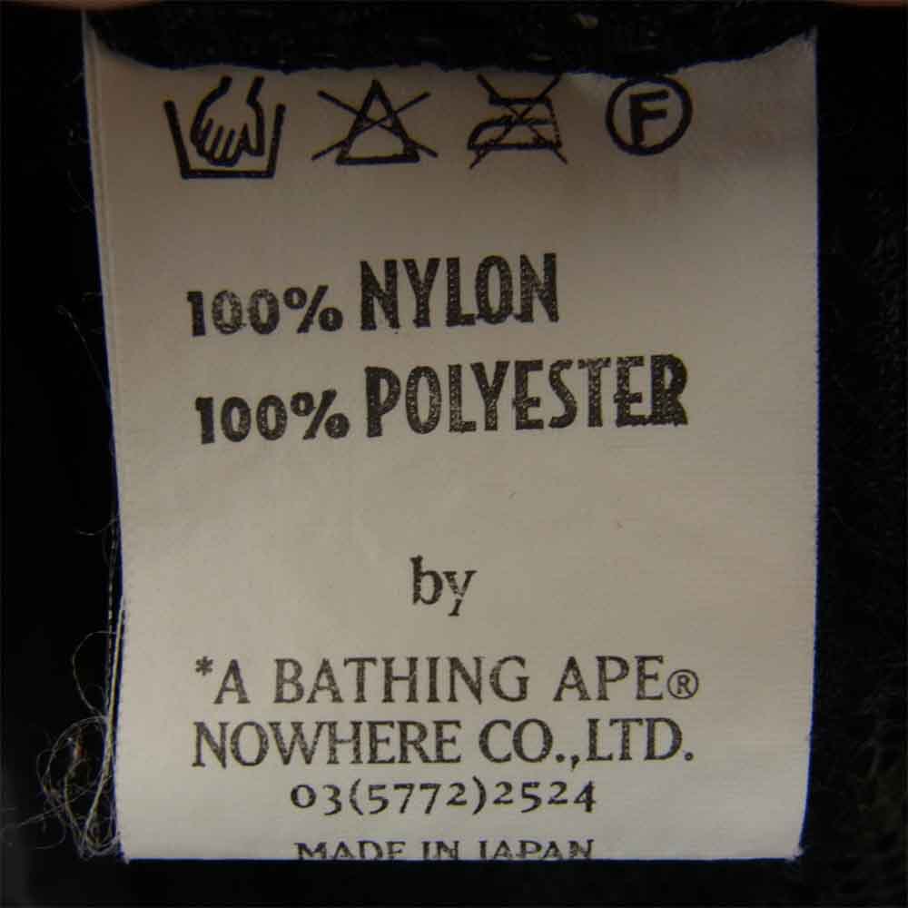 A BATHING APE アベイシングエイプ レイン ジャケット ナイロン スイングトップ ブラック系 M【中古】
