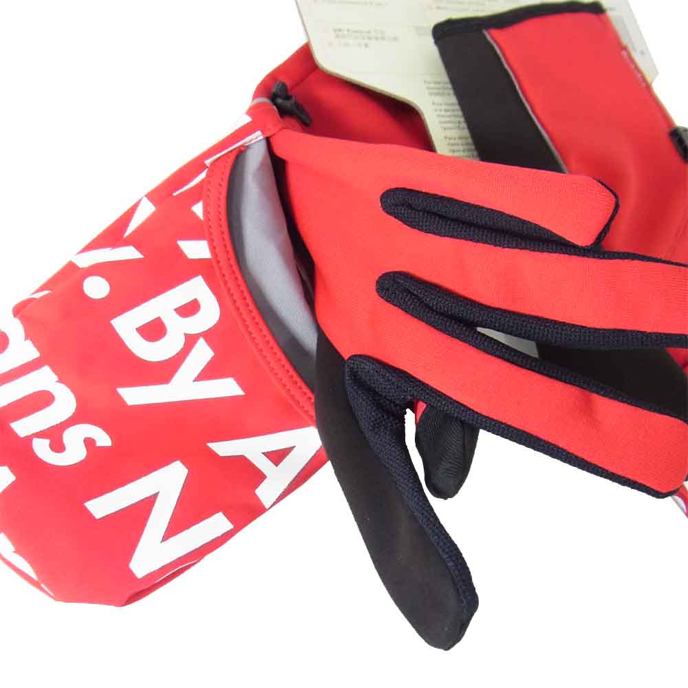 Supreme シュプリーム 15AW   NN61500I × The North Face Winter Runners Glove  レッド系【新古品】【未使用】【中古】
