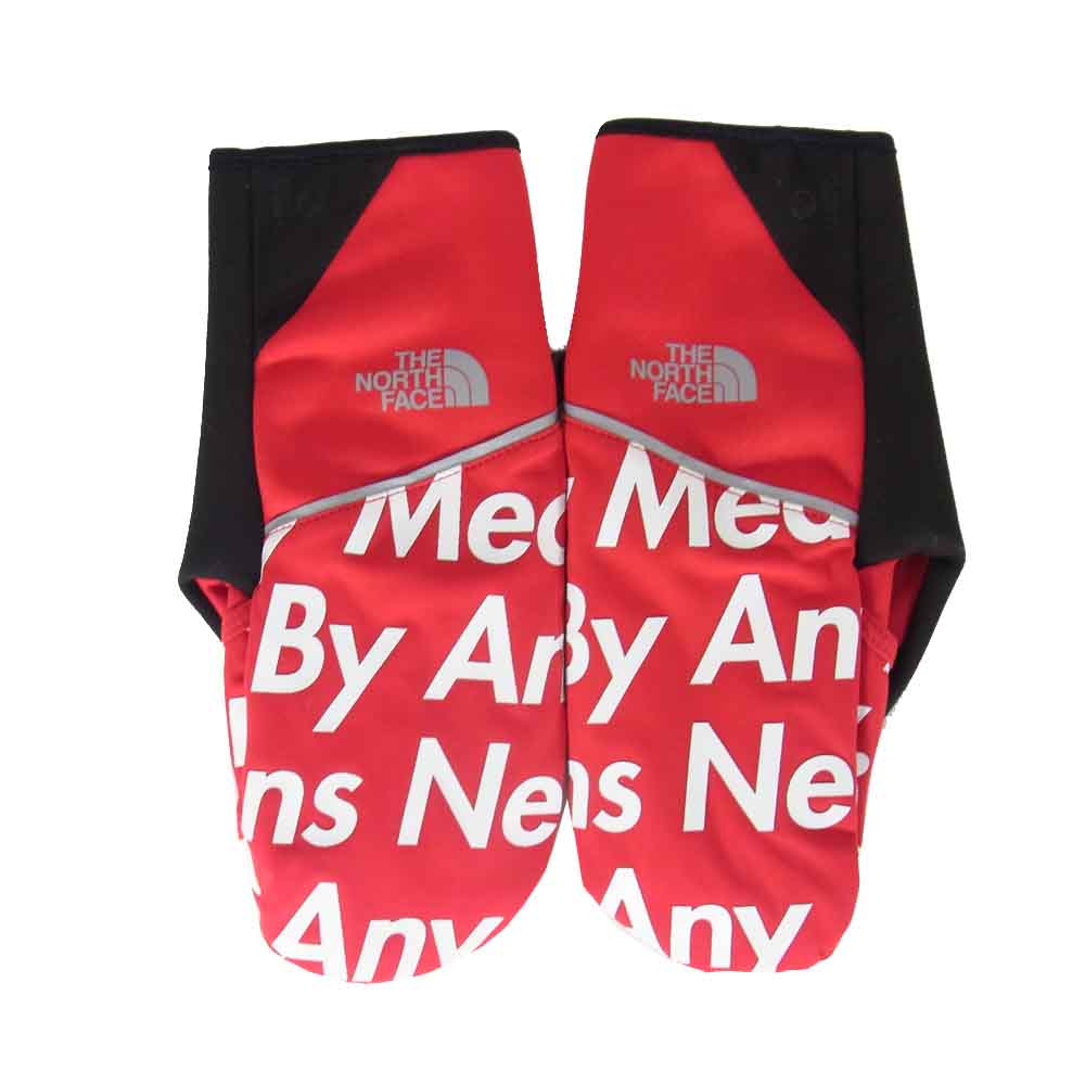 Supreme シュプリーム 15AW   NN61500I × The North Face Winter Runners Glove  レッド系 S【極上美品】【中古】