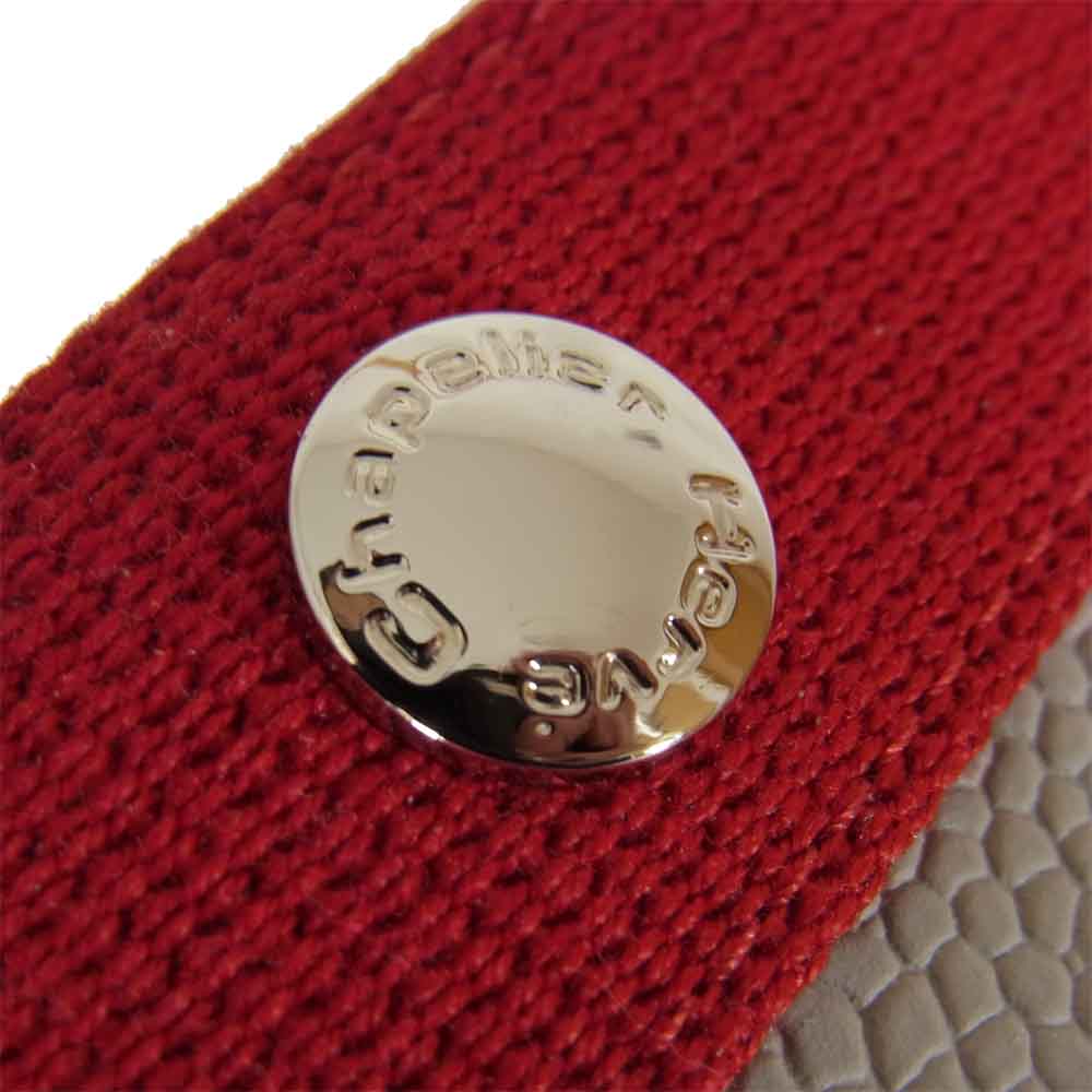 Herve Chapelier エルベ・シャプリエ コーテッド キャンバス スクエア トート グレー系【中古】
