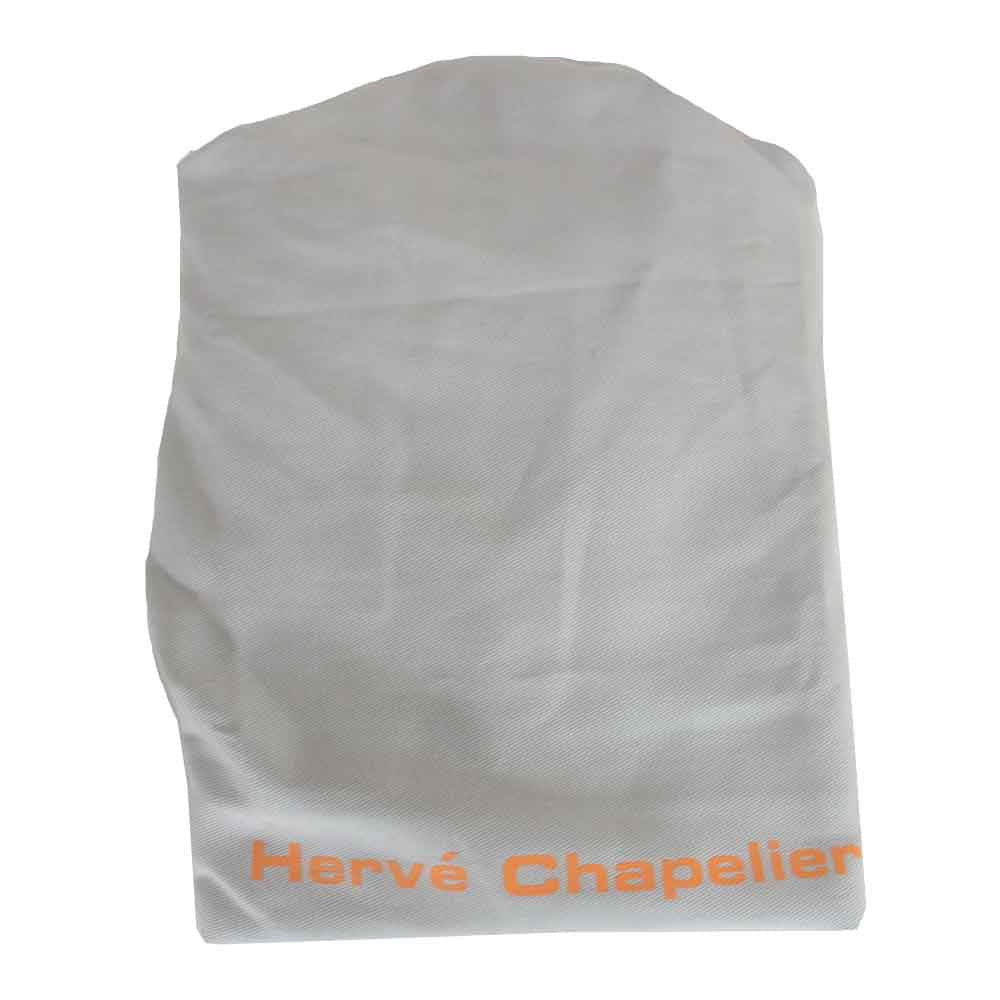 Herve Chapelier エルベ・シャプリエ コーテッド キャンバス スクエア トート グレー系【中古】