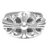 CHROME HEARTS クロムハーツ（原本無） FLORAL CROSS フローラル クロス リング シルバー系 20号程度【中古】