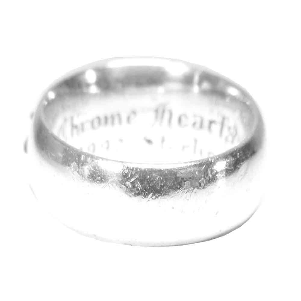 CHROME HEARTS クロムハーツ（原本無） FLORAL CROSS フローラル クロス リング シルバー系 20号程度【中古】