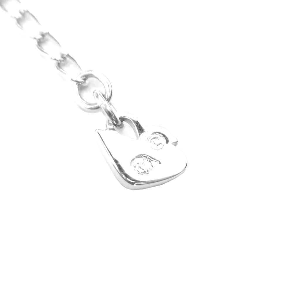 スワロフスキー フラワー ネックレス シルバー系【美品】【中古】